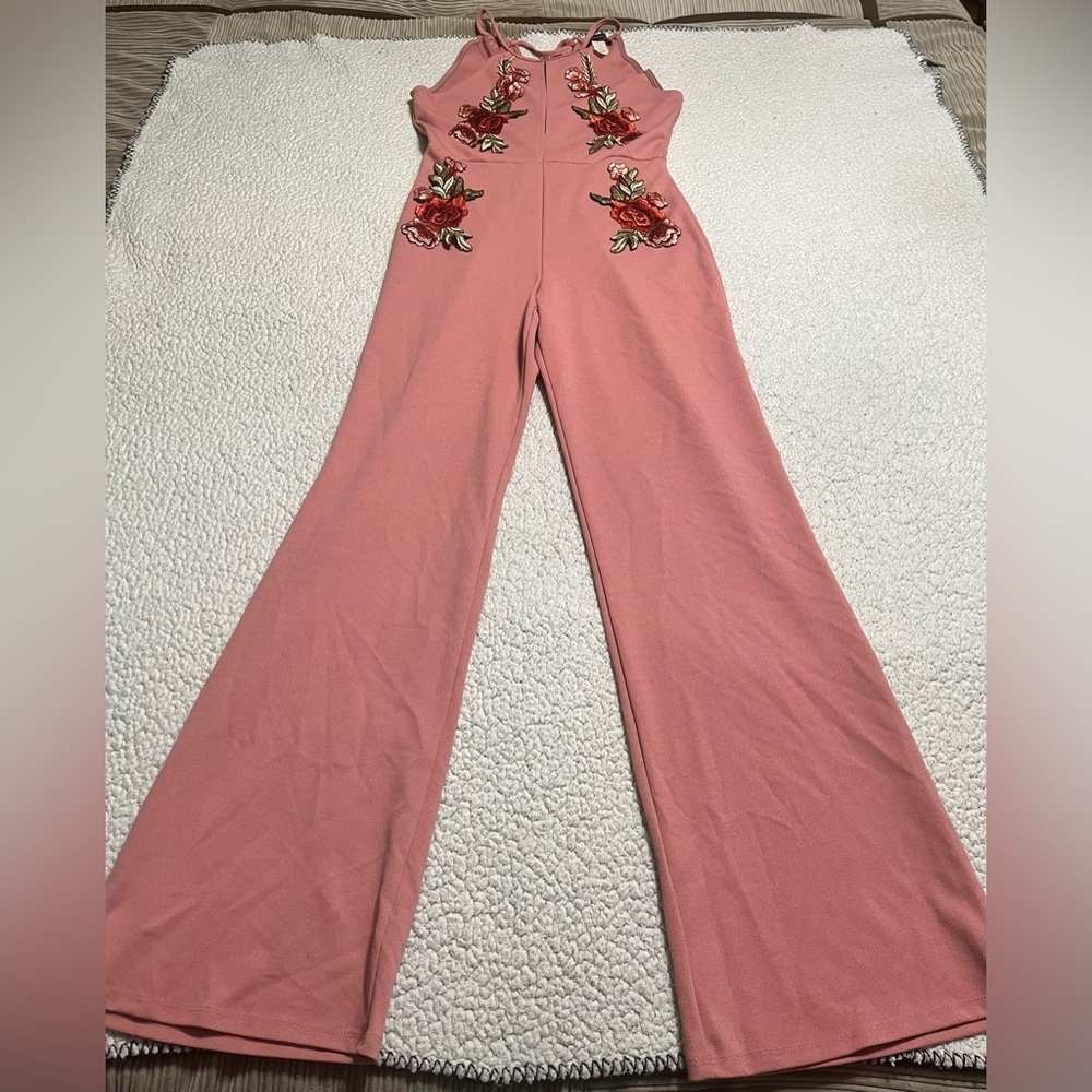 Daylight Floral Embroidered Jumpsuit - Picture 11 of 11